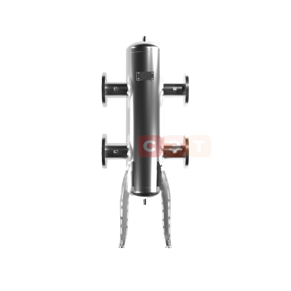 GRSS-600-80 (нерж., до 600 кВт, фланец 1-80-10 ГОСТ 12820-81, сечение корпуса D=219 мм, 4 доп. подключения Rp ½″)